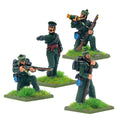 Crimean War British Rifle Brigade in forage caps command