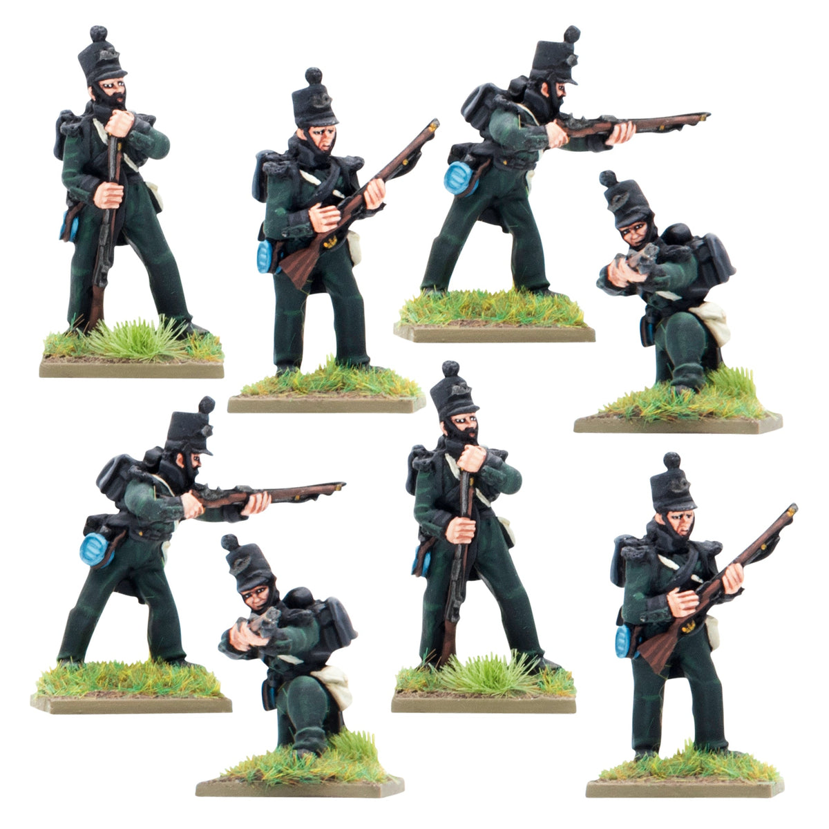 Crimean War British Rifle Brigade in shakos