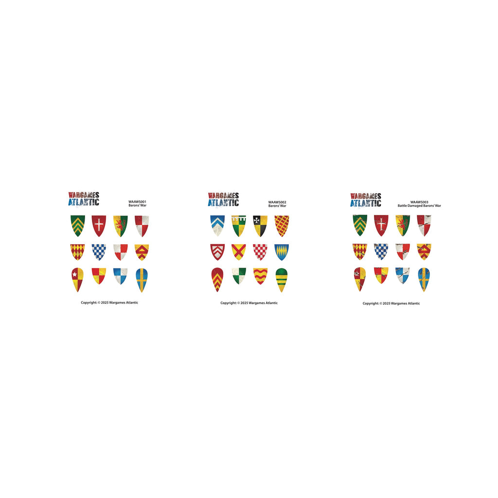 Barons' War Shield Decals (01) — official supplier image 2