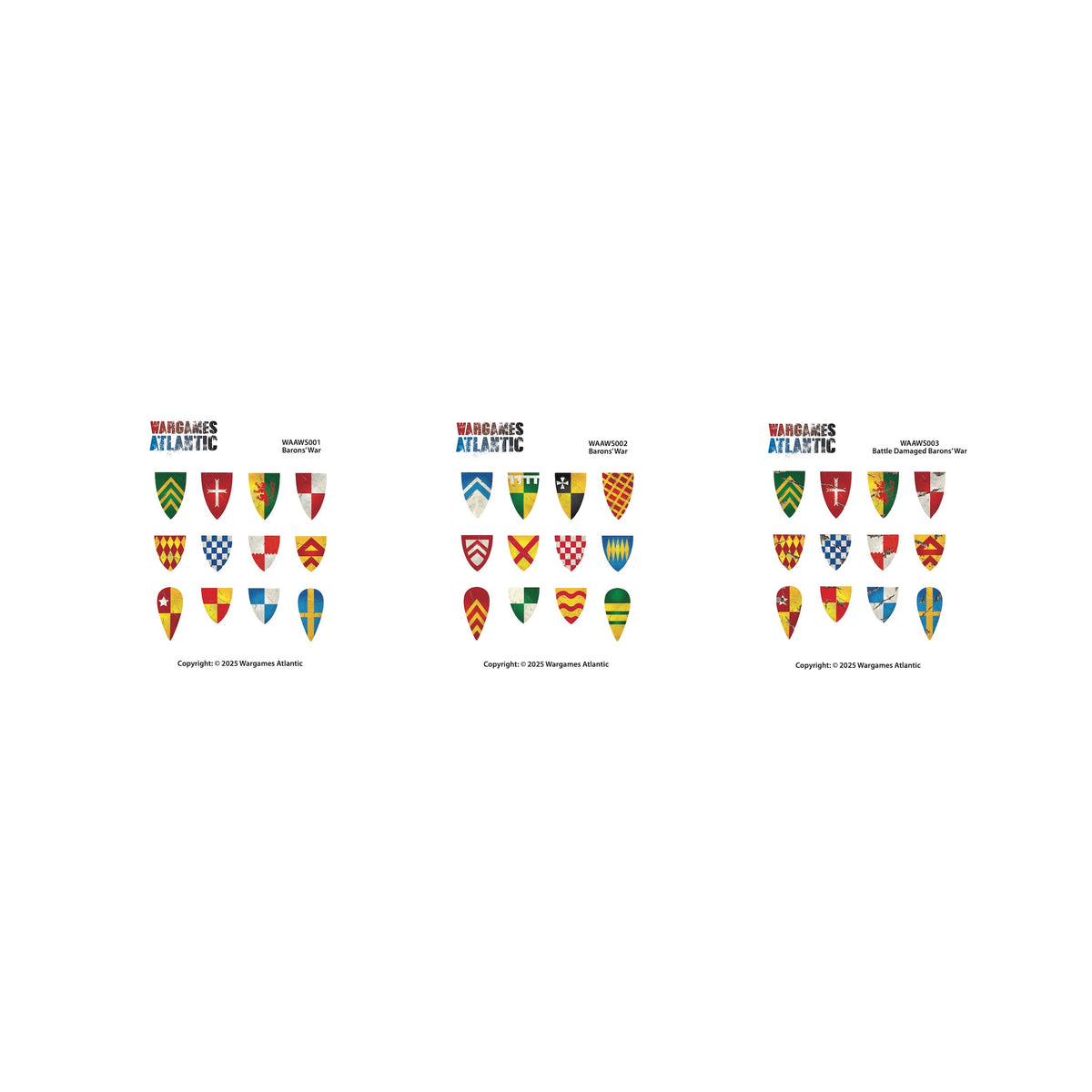 Barons' War Shield Decals (01) — official supplier image 2