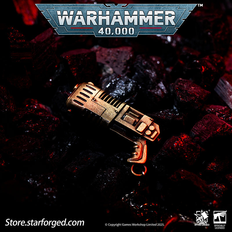 Starforged: Mephiston's Plasma Pistol Keychain