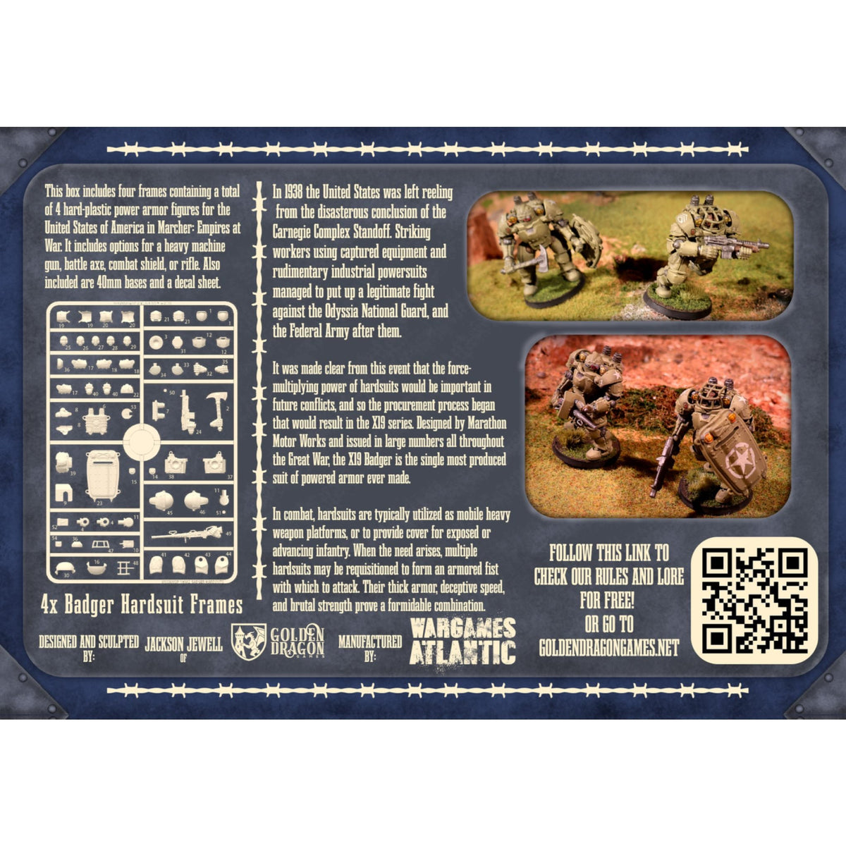 Marcher: X19A2 Badger Hardsuits — official supplier image 2