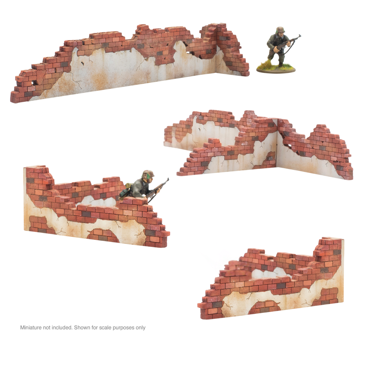 City in Ruins - Destroyed Building Wall Pack
