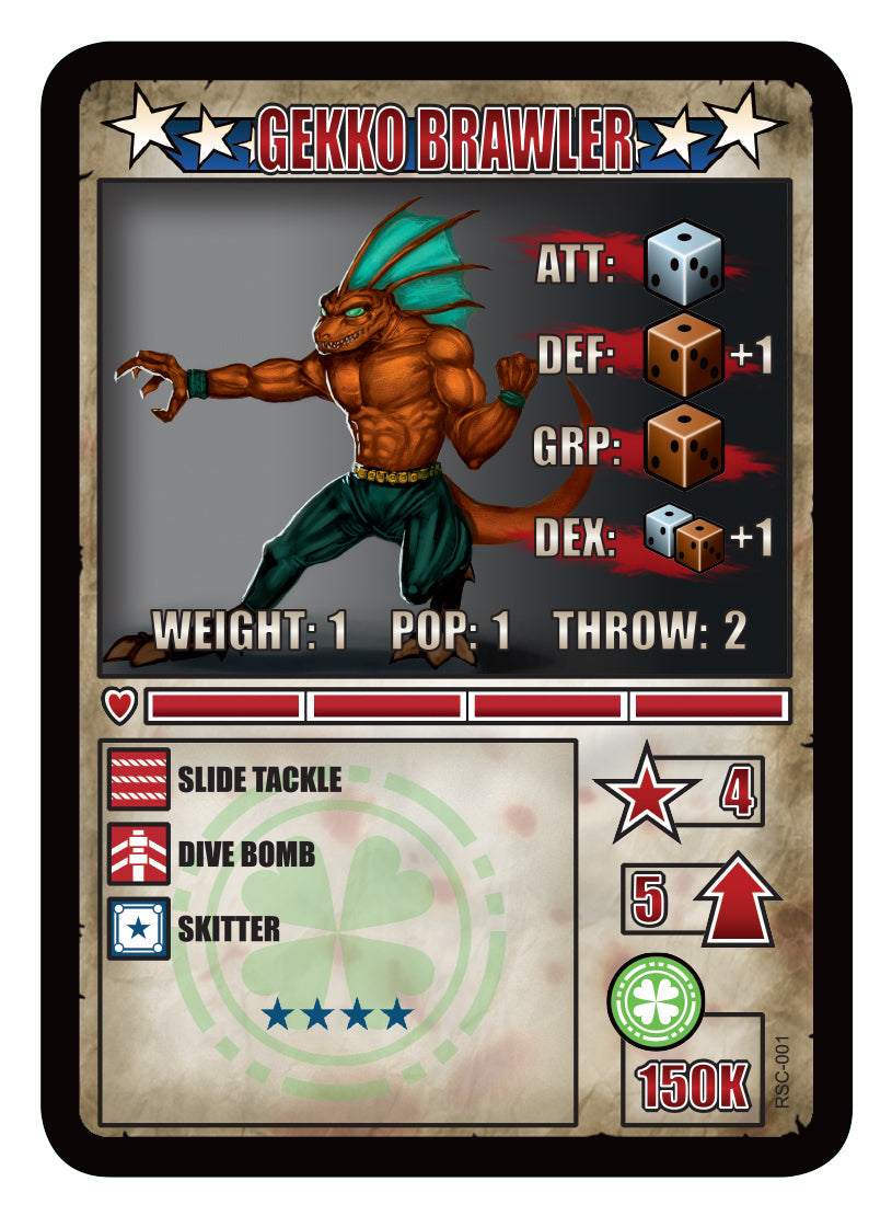 RUMBLESLAM Character Cards