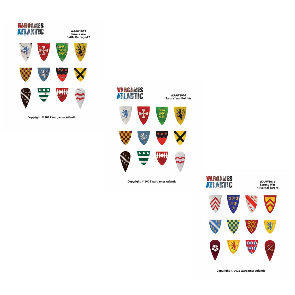 Barons' War Shield Decals (02): Knights 02 — official supplier image 2