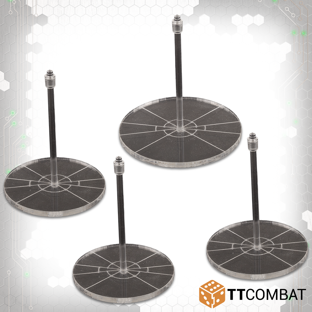 Dropfleet Commander Heavy Clear Base Pack