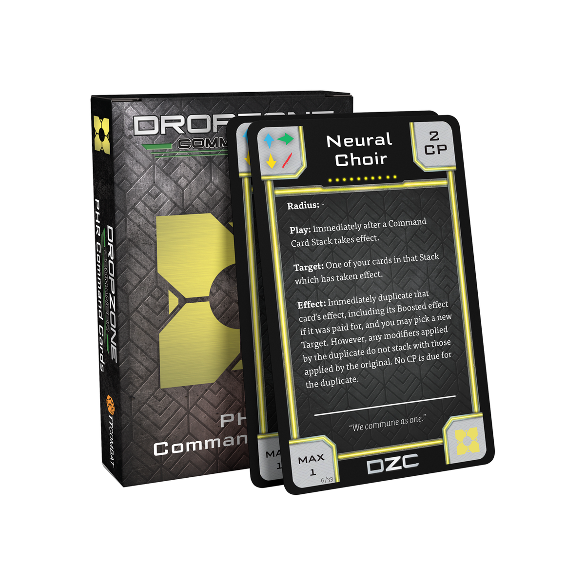 Dropzone Commander PHR Command Cards
