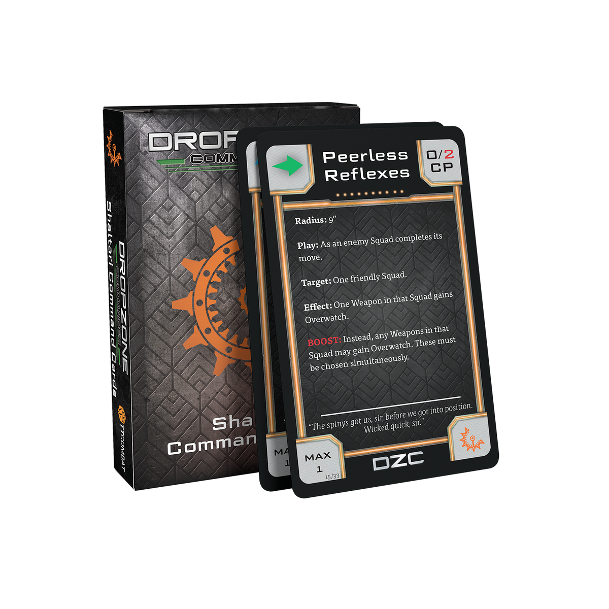 Dropzone Commander Shaltari Command Cards