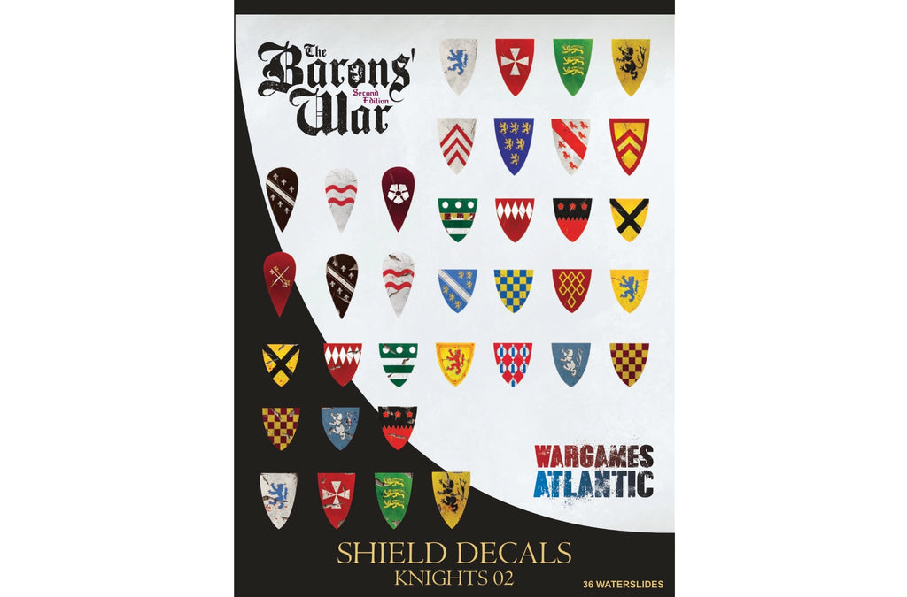 Barons' War Shield Decals (02): Knights 02 — official supplier image 1