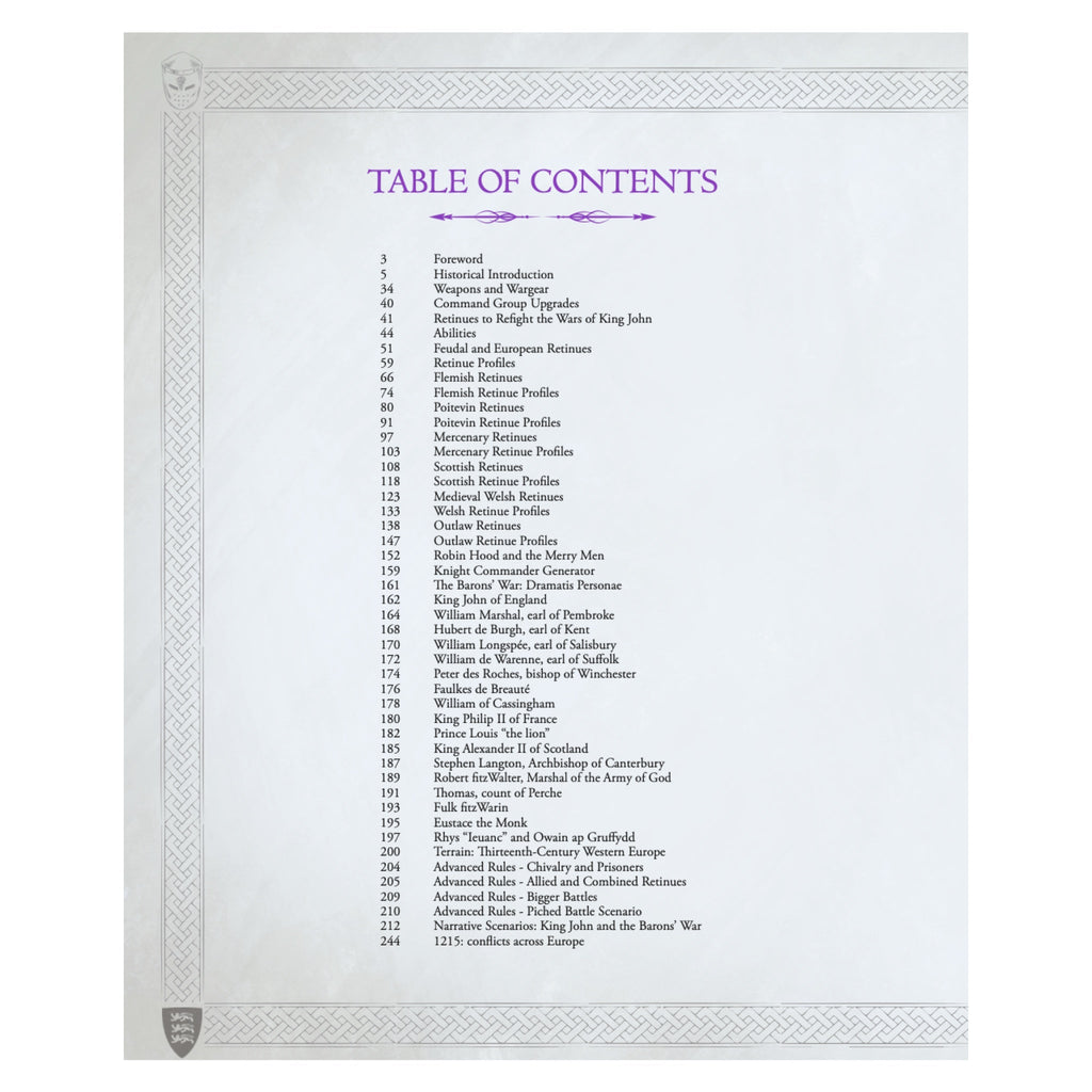 King John: Barons' War Hardcover Sourcebook — official supplier image 3