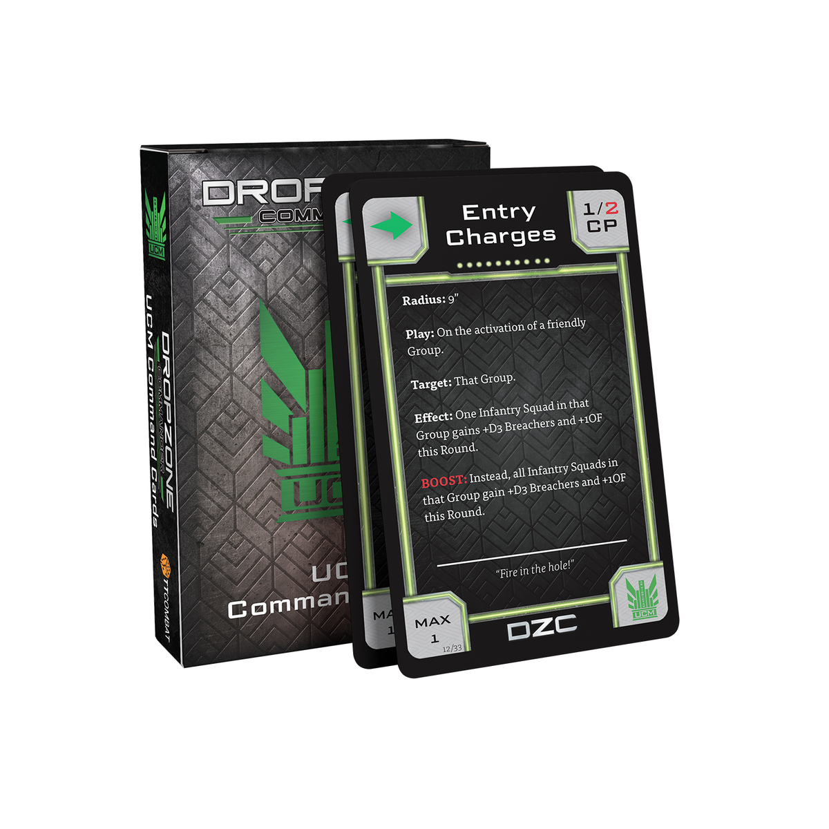 Dropzone Commander UCM Command Cards