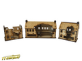 15mm Ruined Shops Set