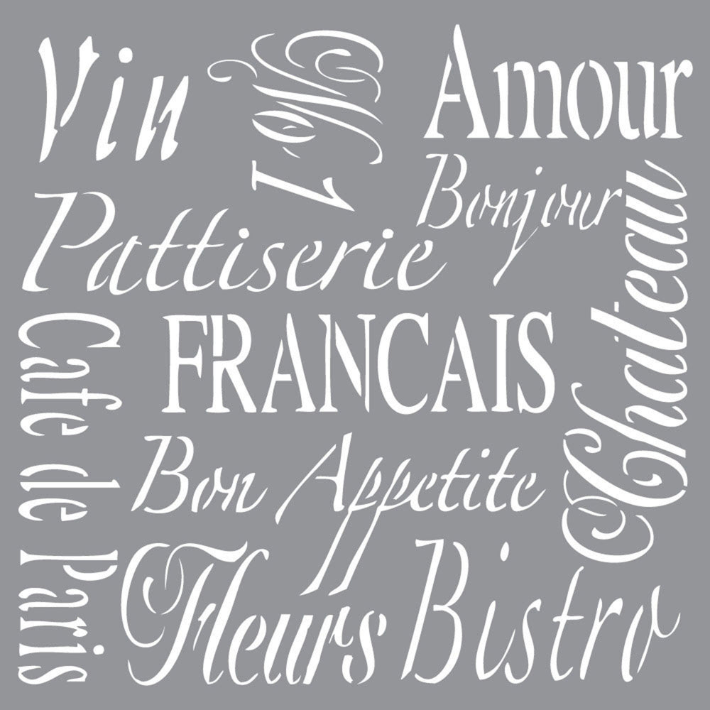 French Living 12"X12" Americana® Decor™ Stencil