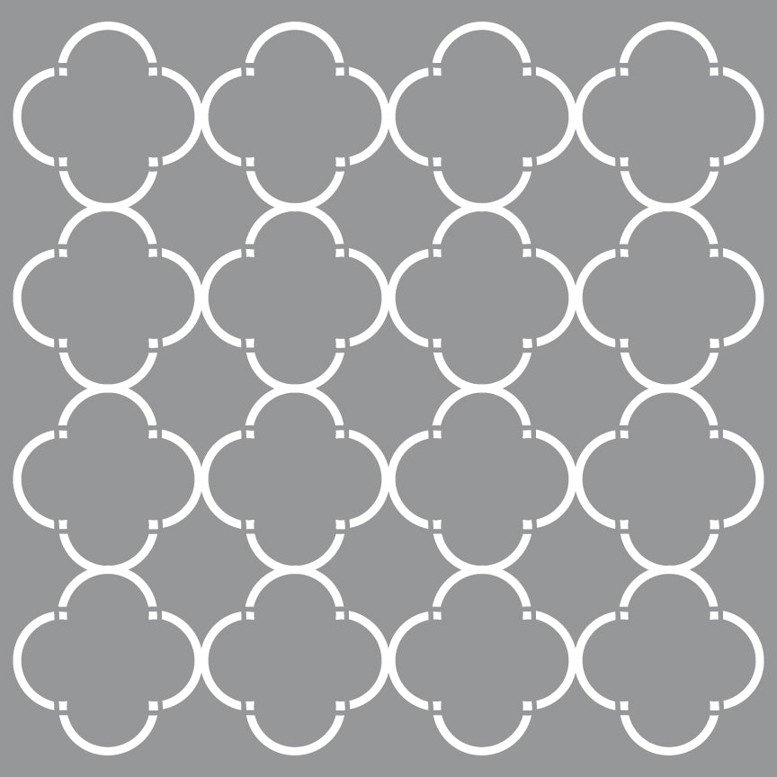 Mod Quatrefoil 12"X12" Americana® Decor™ Stencil