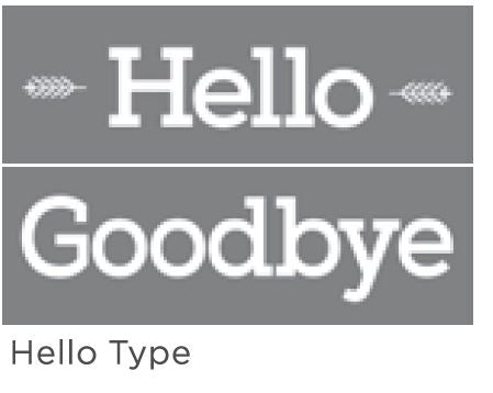 Hello Type 6"X18" 2-Part Americana® Decor™ Stencil