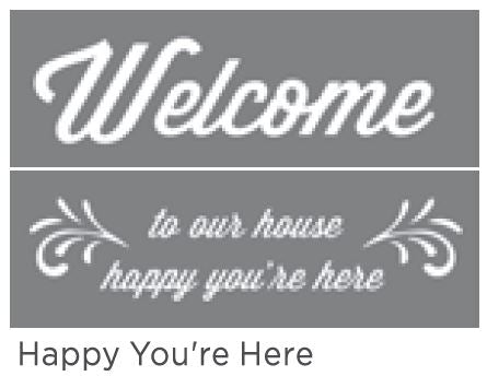 Happy You'Re Here 6"X18" 2-Pt Americana® Decor™ Stencil