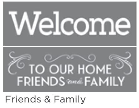 Friends & Family 6"X18" 2-Part Americana® Decor™ Stencil