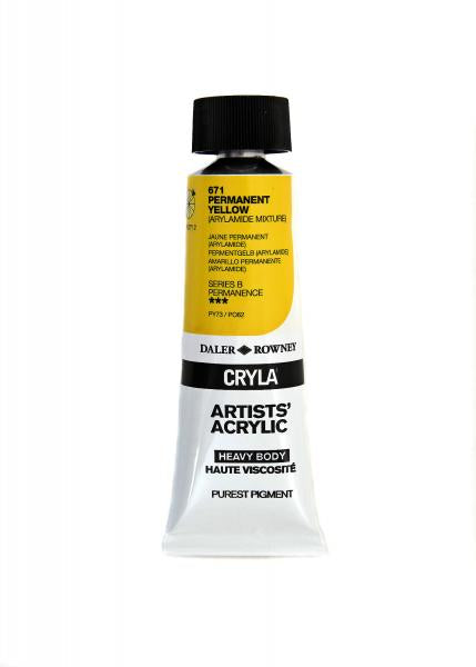 DALER-ROWNEY Cryla 75 ml Perm Yellow (Aryl )