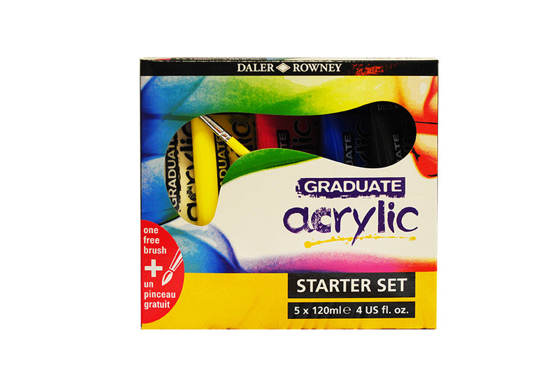 DALER-ROWNEY Graduate Acrylic Starter Set 5X120 ml