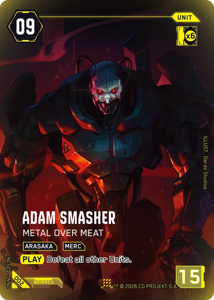Adam Smasher: Metal Over Meat — Night City Showdown S1 / 002 / Nova Rare