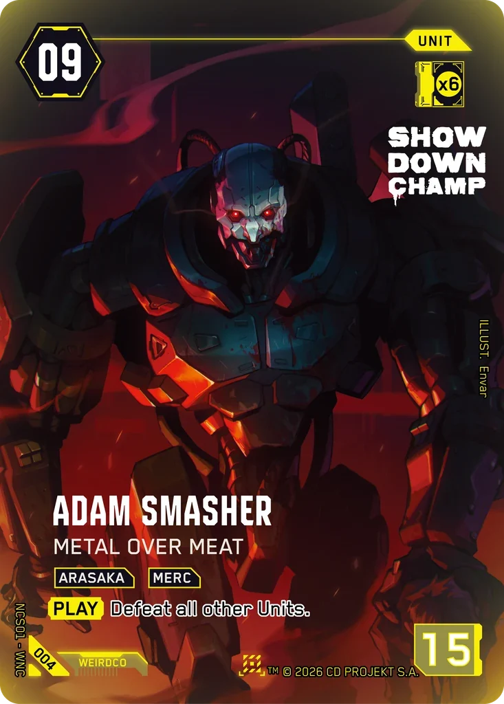 Adam Smasher: Metal Over Meat — Night City Showdown S1 / 004 / Nova Rare