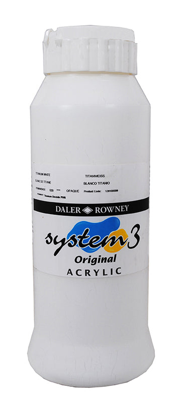 DALER-ROWNEY System3 Acrylic 1L Titanium White