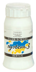 DALER-ROWNEY System3 Acrylic 500 ml Titanium White