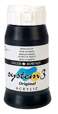 DALER-ROWNEY System3 Acrylic 500 ml Mars Black