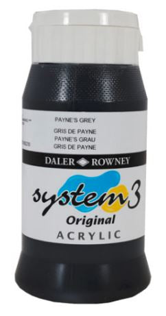 DALER-ROWNEY System3 Acrylic 500 ml Paynes Grey