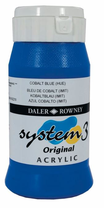 DALER-ROWNEY System3 Acrylic 500 ml Cobalt Blue Hue