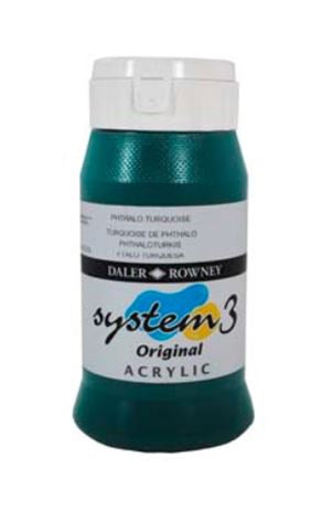 DALER-ROWNEY System3 Acrylic 500 ml Phthalo Turquoi