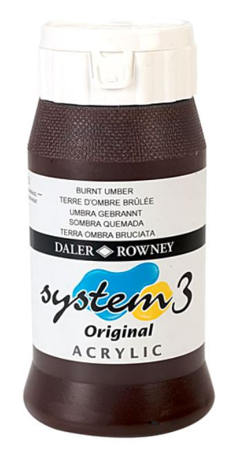 DALER-ROWNEY System3 Acrylic 500 ml Burnt Umber