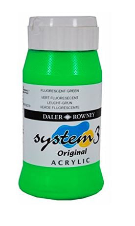 DALER-ROWNEY System3 Acrylic 500 ml Fluorescent Green
