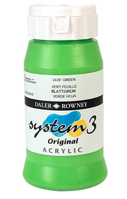 DALER-ROWNEY System3 Acrylic 500 ml Leaf Green
