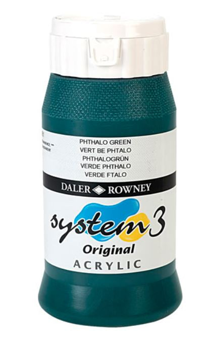 DALER-ROWNEY System3 Acrylic 500 ml Phthalo Green