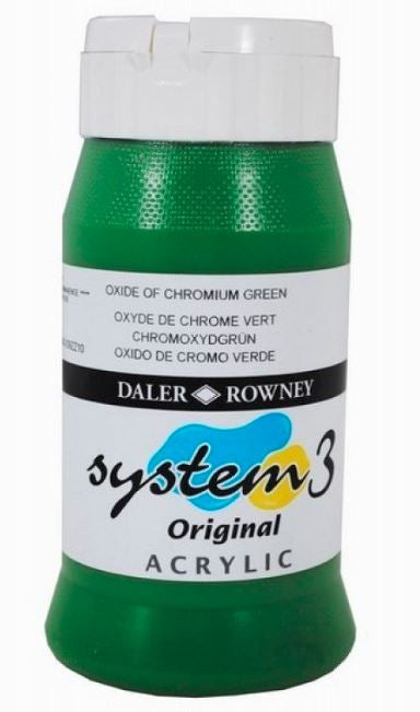 DALER-ROWNEY System3 Acrylic 500 ml Oxide Chrome Green