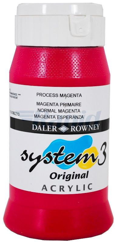 DALER-ROWNEY System3 Acrylic 500 ml Process Magenta