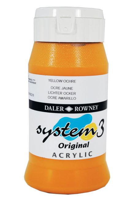 DALER-ROWNEY System3 Acrylic 500 ml Yellow Ochre