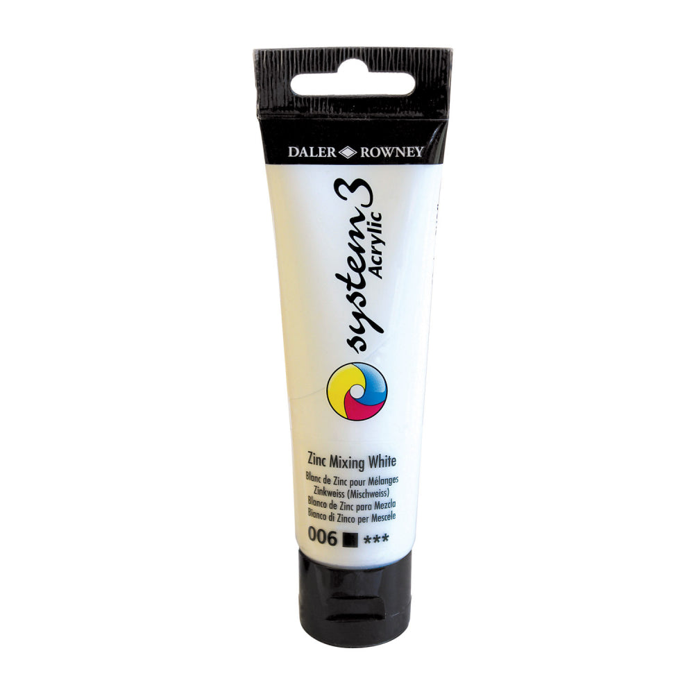 DALER-ROWNEY System3 Acrylic 59 ml Zinc Mixing White