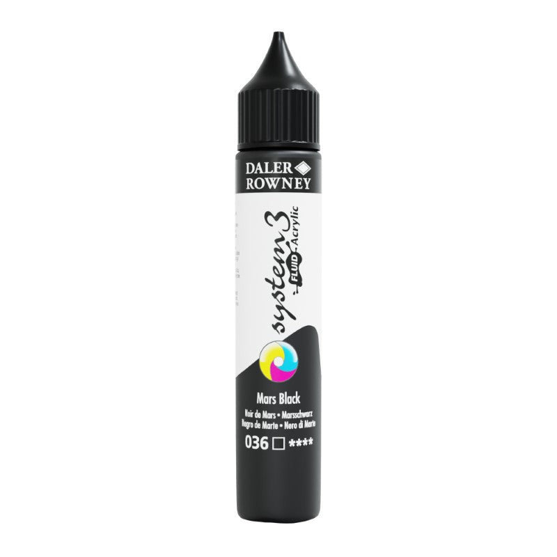 DALER-ROWNEY System3 Acrylic Fluid 29.5 ml Mars Black