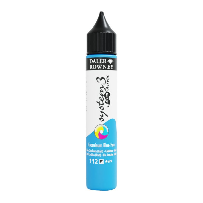 DALER-ROWNEY System3 Acrylic Fluid 29.5 ml Coeruleum Blue Hue