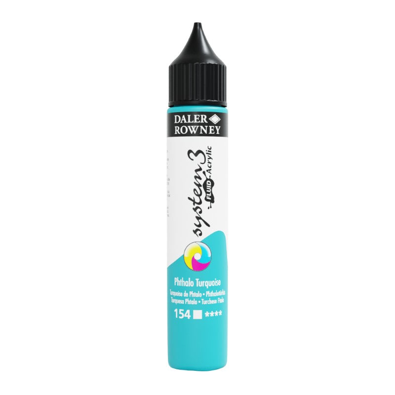 DALER-ROWNEY System3 Acrylic Fluid 29.5 ml Phthalo Turquoise