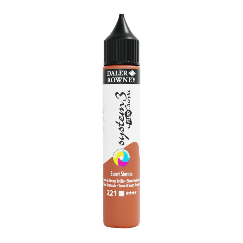DALER-ROWNEY System3 Acrylic Fluid 29.5 ml Burnt Sienna