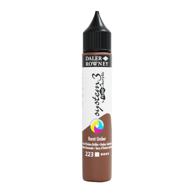 DALER-ROWNEY System3 Acrylic Fluid 29.5 ml Burnt Umber