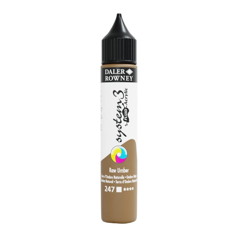 DALER-ROWNEY System3 Acrylic Fluid 29.5 ml Raw Umber