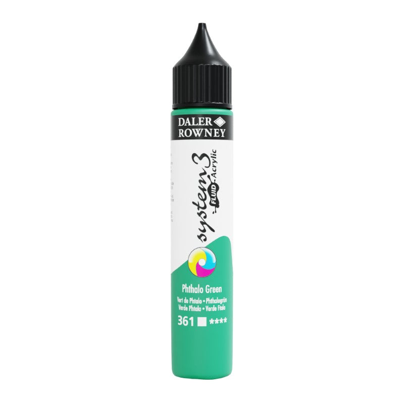 DALER-ROWNEY System3 Acrylic Fluid 29.5 ml Phthalo Green