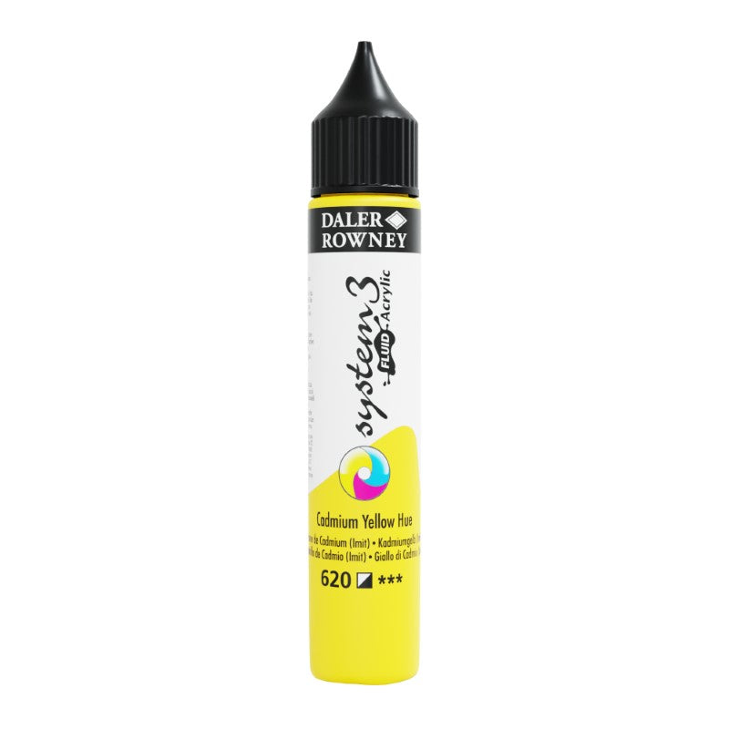 DALER-ROWNEY System3 Acrylic Fluid 29.5 ml Cadmium Yellow Hue