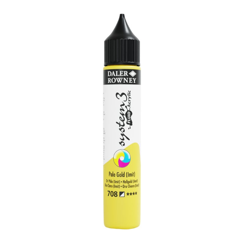 DALER-ROWNEY System3 Acrylic Fluid 29.5 ml Pale Gold