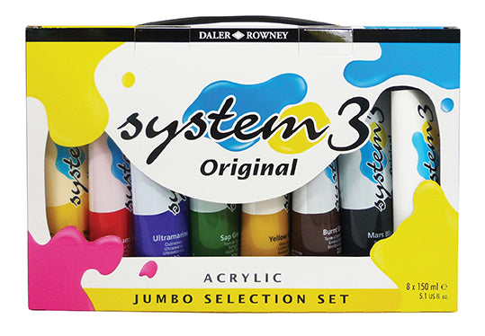 DALER-ROWNEY System3 Acrylic Selection Set 8X150 ml
