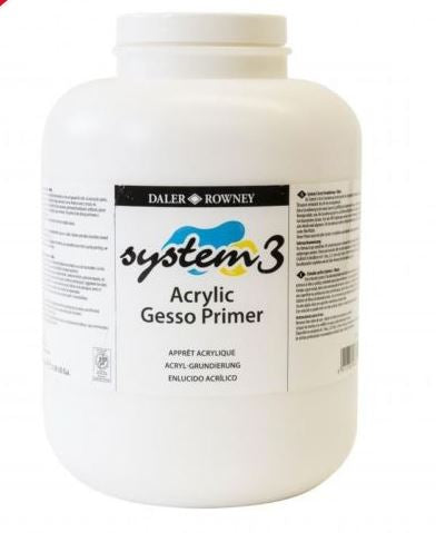 System 3 Acrylic 2.25L Gesso Medium/Primer 127025012